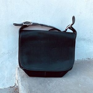 Coach Black Leather Crossbody Bag